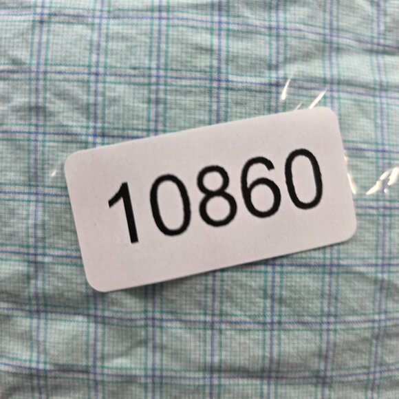 Mens Southern Tide Trim Fit Green Blue Plaid Shirt Long Sleeve Button Up Size L - Picture 7 of 7